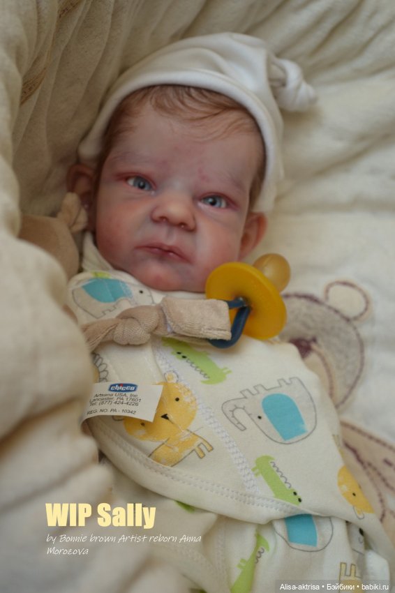 Процесс возрождения Салли скульптора Бонни Браун Кукла -реборн Анны Морозовой