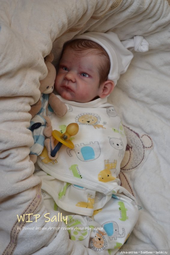 Процесс возрождения Салли скульптора Бонни Браун Кукла -реборн Анны Морозовой
