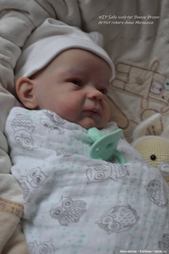 Процесс возрождения Салли скульптора Бонни Браун Кукла -реборн Анны Морозовой