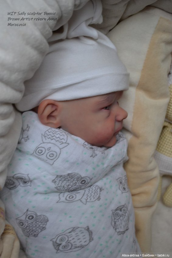 Процесс возрождения Салли скульптора Бонни Браун Кукла -реборн Анны Морозовой
