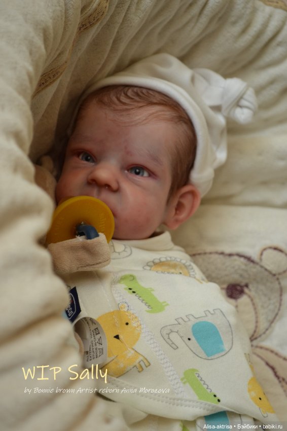 Процесс возрождения Салли скульптора Бонни Браун Кукла -реборн Анны Морозовой