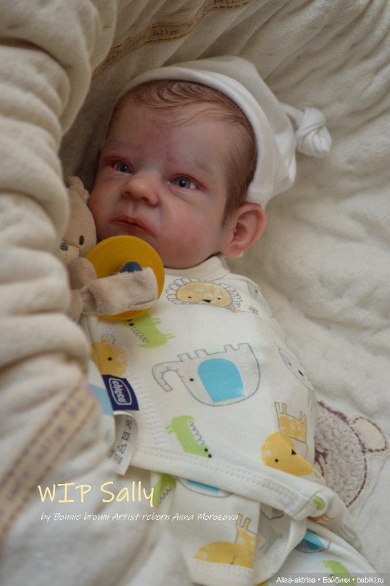 Процесс возрождения Салли скульптора Бонни Браун Кукла -реборн Анны Морозовой