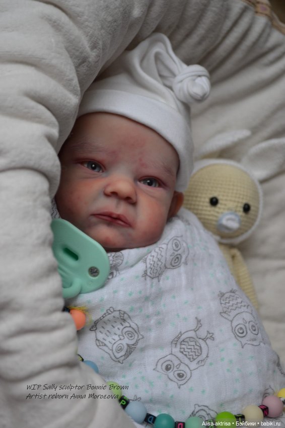 Процесс возрождения Салли скульптора Бонни Браун Кукла -реборн Анны Морозовой