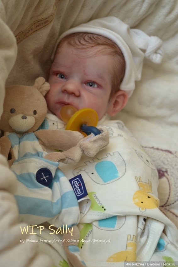 Процесс возрождения Салли скульптора Бонни Браун Кукла -реборн Анны Морозовой