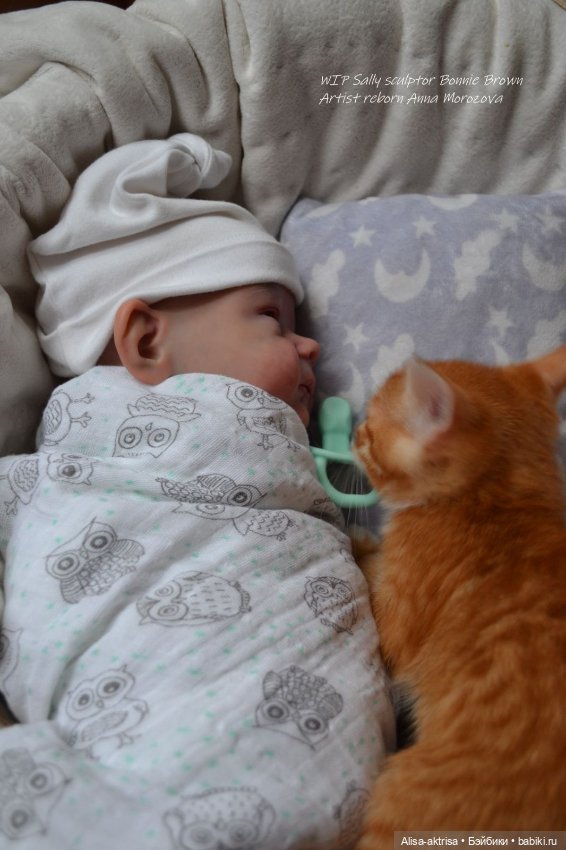 Процесс возрождения Салли скульптора Бонни Браун Кукла -реборн Анны Морозовой