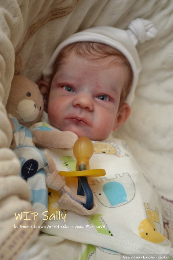 Процесс возрождения Салли скульптора Бонни Браун Кукла -реборн Анны Морозовой