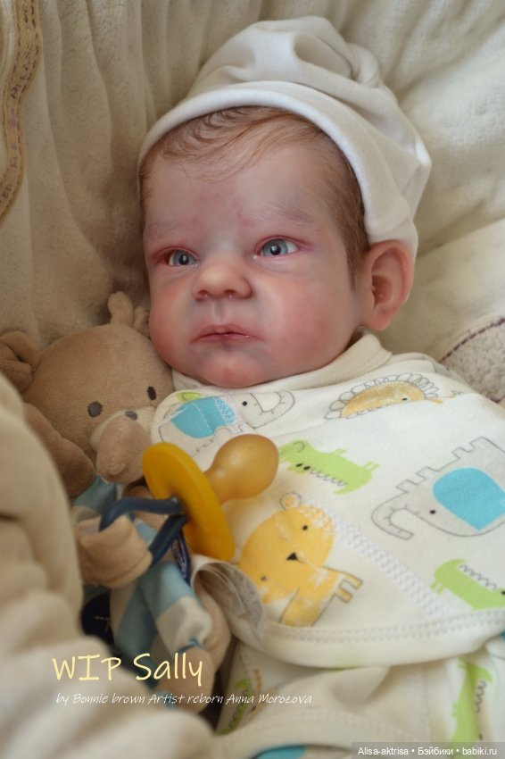 Процесс возрождения Салли скульптора Бонни Браун Кукла -реборн Анны Морозовой