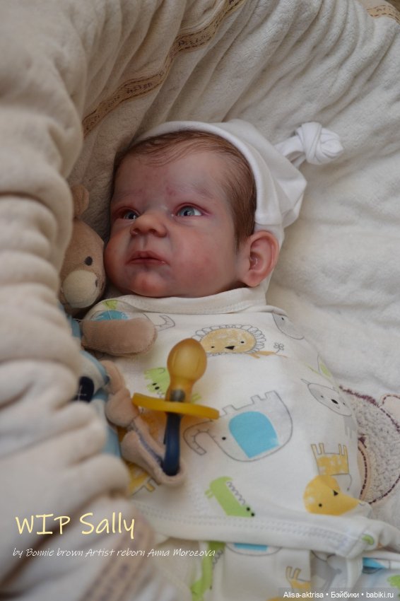 Процесс возрождения Салли скульптора Бонни Браун Кукла -реборн Анны Морозовой