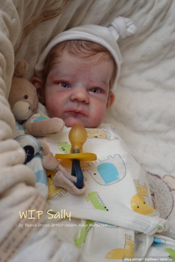 Процесс возрождения Салли скульптора Бонни Браун Кукла -реборн Анны Морозовой
