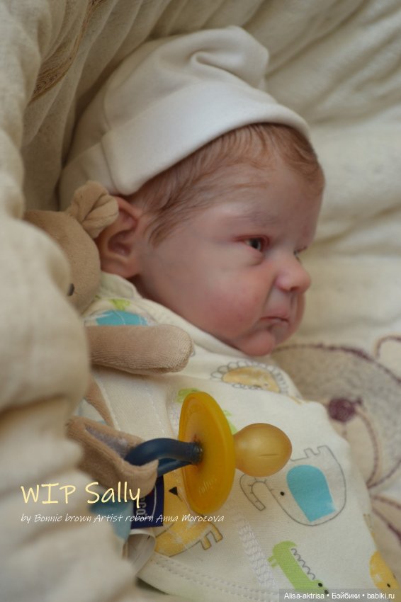 Процесс возрождения Салли скульптора Бонни Браун Кукла -реборн Анны Морозовой