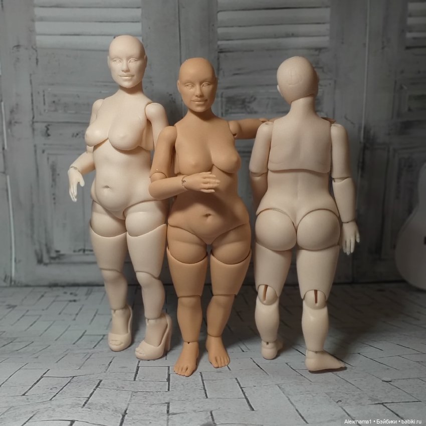 Авторская шарнирная кукла "Катерина" на теле plus size (фото 3)