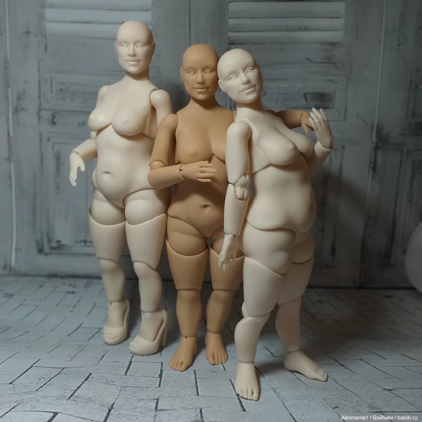 Авторская шарнирная кукла "Катерина" на теле plus size (фото 2)