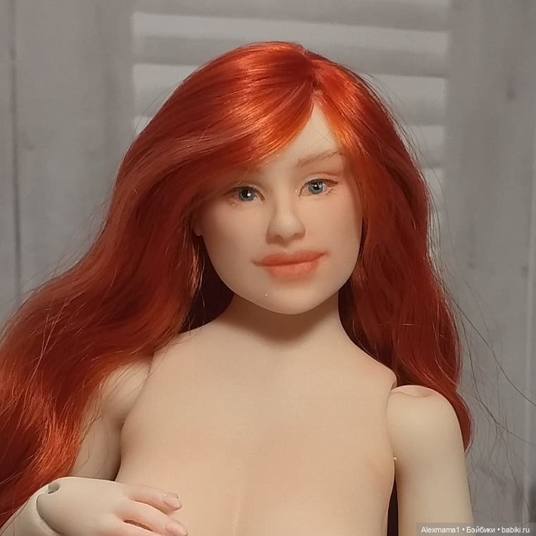 Авторская шарнирная кукла "Катерина" на теле plus size (фото 9)