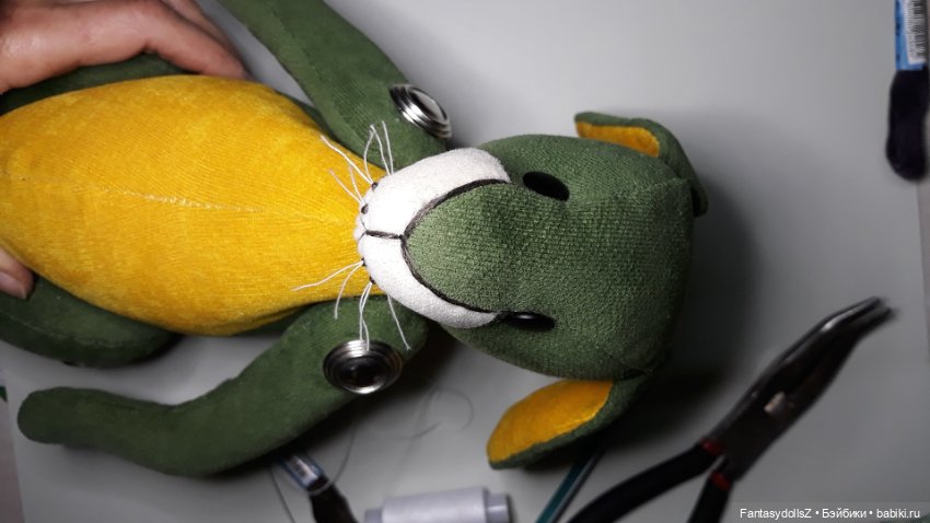 Мастер-класс мягкая игрушка заяц Zlata's fantasy dolls Часть 6,7 (фото 2)
