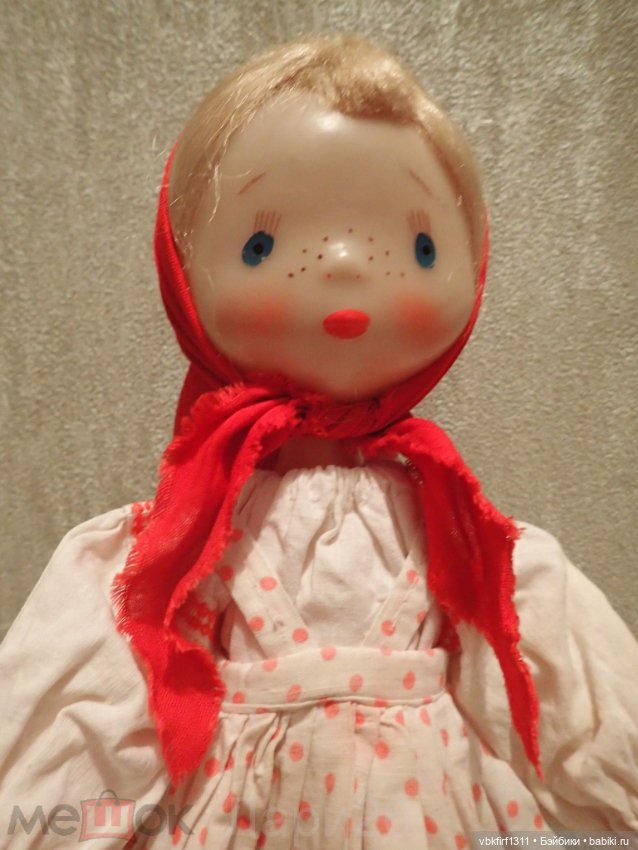 Моя новая работа - реплика винтажной куклы Синеглазки