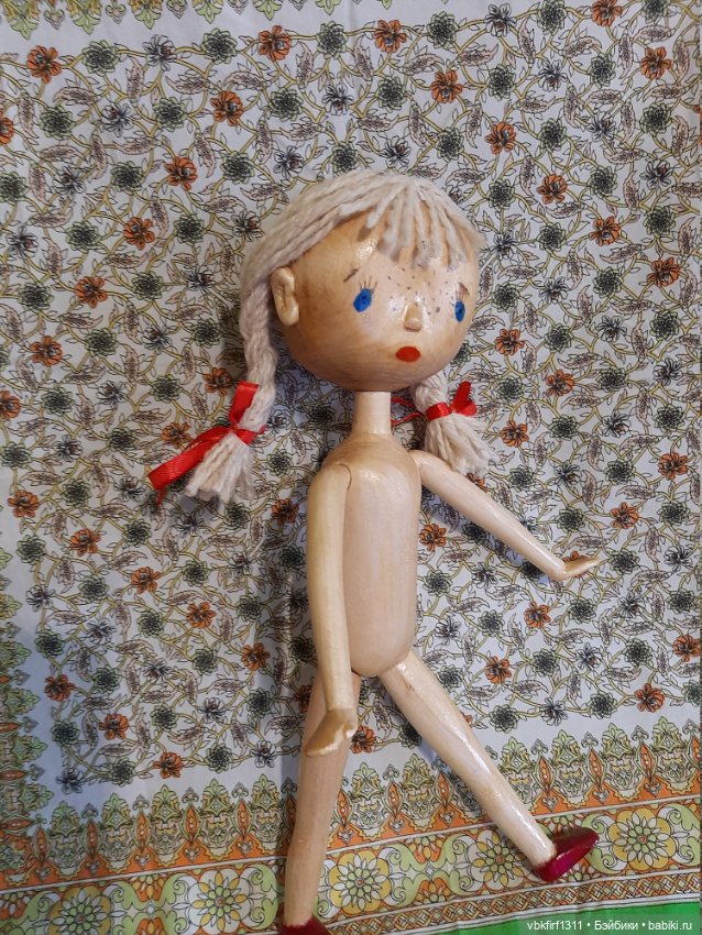 Моя новая работа - реплика винтажной куклы Синеглазки (фото 6)
