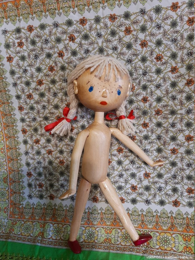 Моя новая работа - реплика винтажной куклы Синеглазки (фото 5)