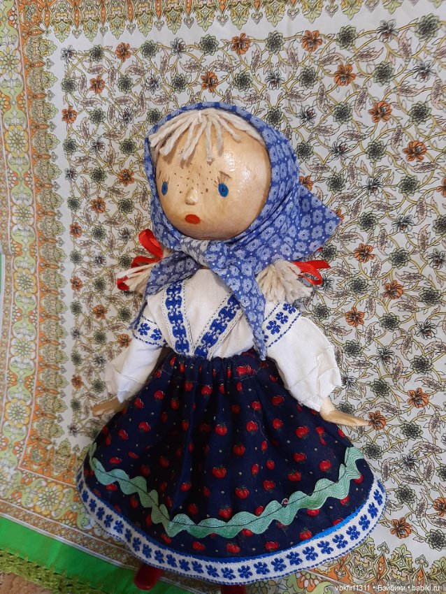 Моя новая работа - реплика винтажной куклы Синеглазки