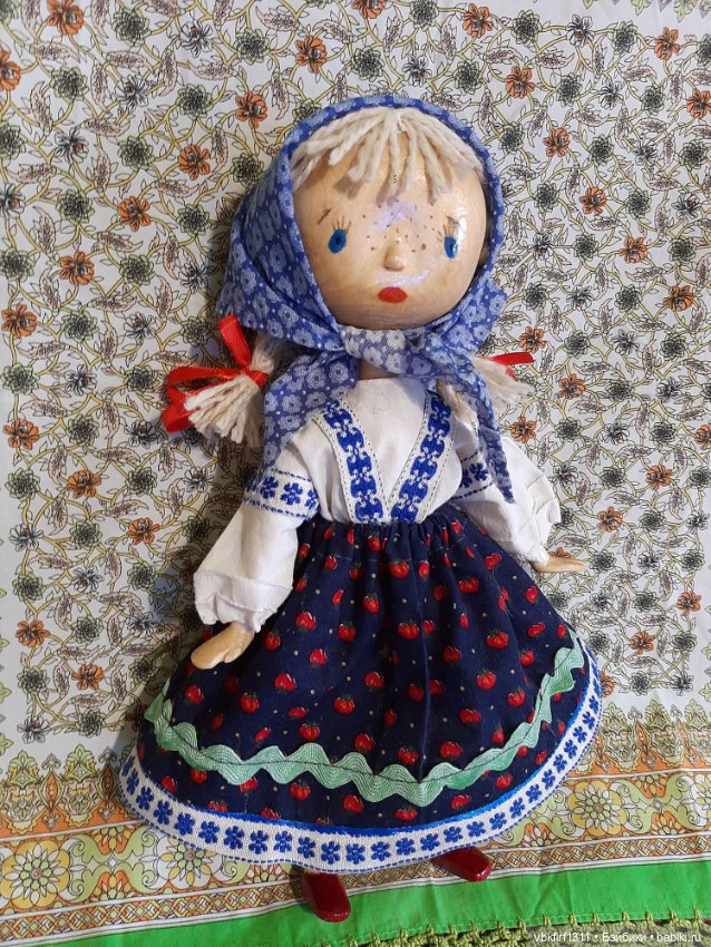 Моя новая работа - реплика винтажной куклы Синеглазки