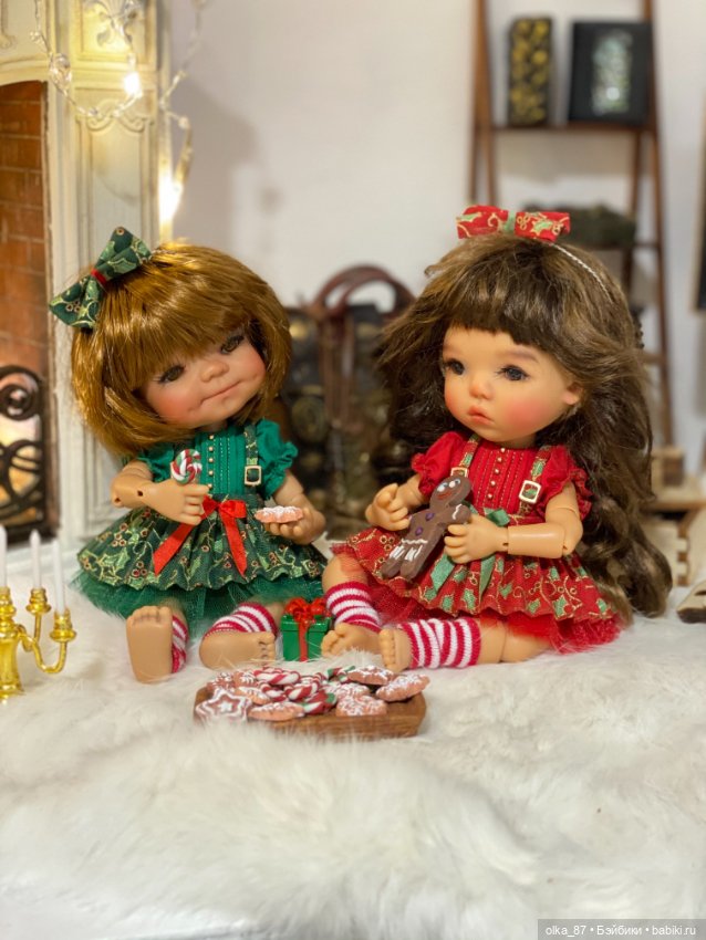 Новый Год к нам мчится... Элла и Сисси Meadow dolls