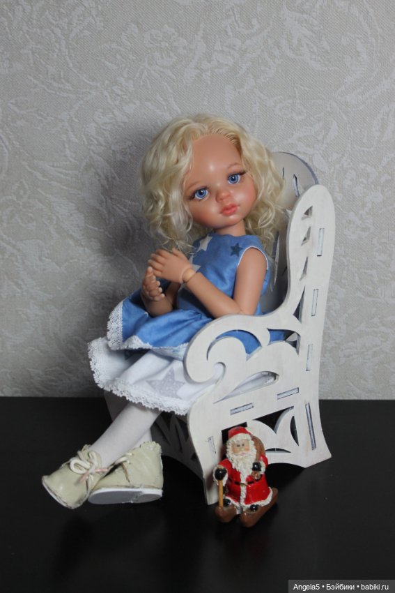 Девочка и снеговик — ООАК Paola Reina (Паола Рейна) и испанских кукол: перерисовка