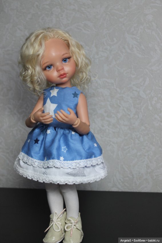 Девочка и снеговик — ООАК Paola Reina (Паола Рейна) и испанских кукол: перерисовка