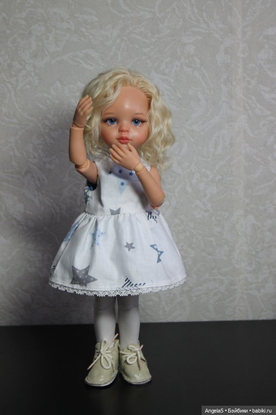 Девочка и снеговик — ООАК Paola Reina (Паола Рейна) и испанских кукол: перерисовка