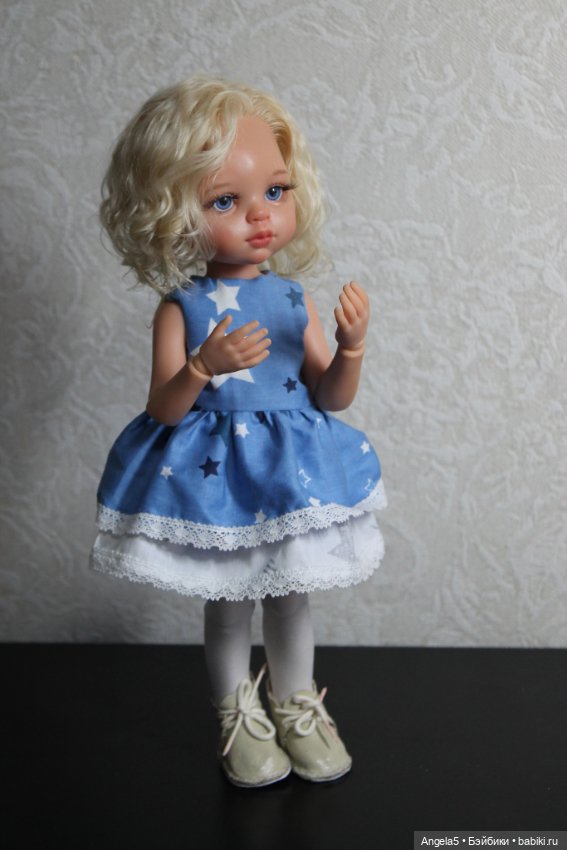 Девочка и снеговик — ООАК Paola Reina (Паола Рейна) и испанских кукол: перерисовка