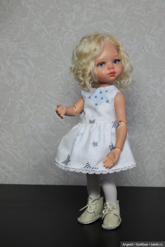 Девочка и снеговик — ООАК Paola Reina (Паола Рейна) и испанских кукол: перерисовка