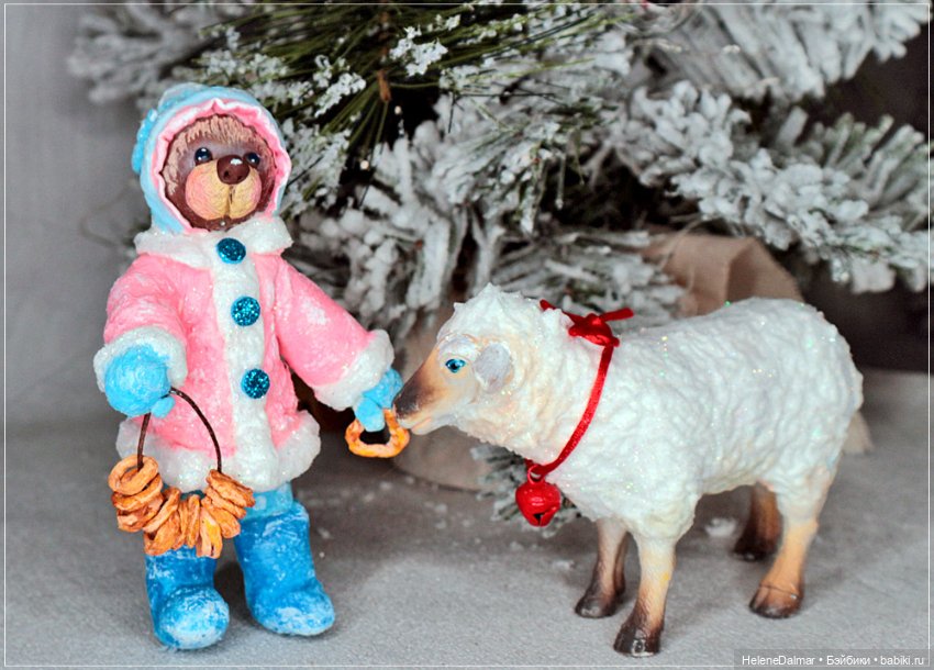 Мои первые ватнички — Ватные игрушки на елку: ретро