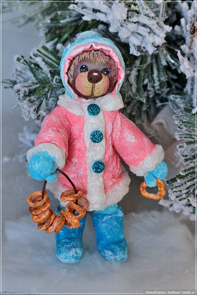 Мои первые ватнички — Ватные игрушки на елку: ретро (фото 9)