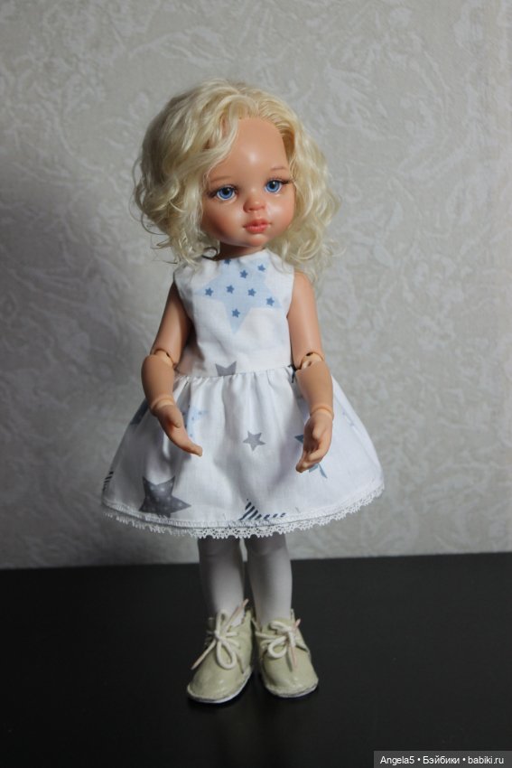 Девочка и снеговик — ООАК Paola Reina (Паола Рейна) и испанских кукол: перерисовка