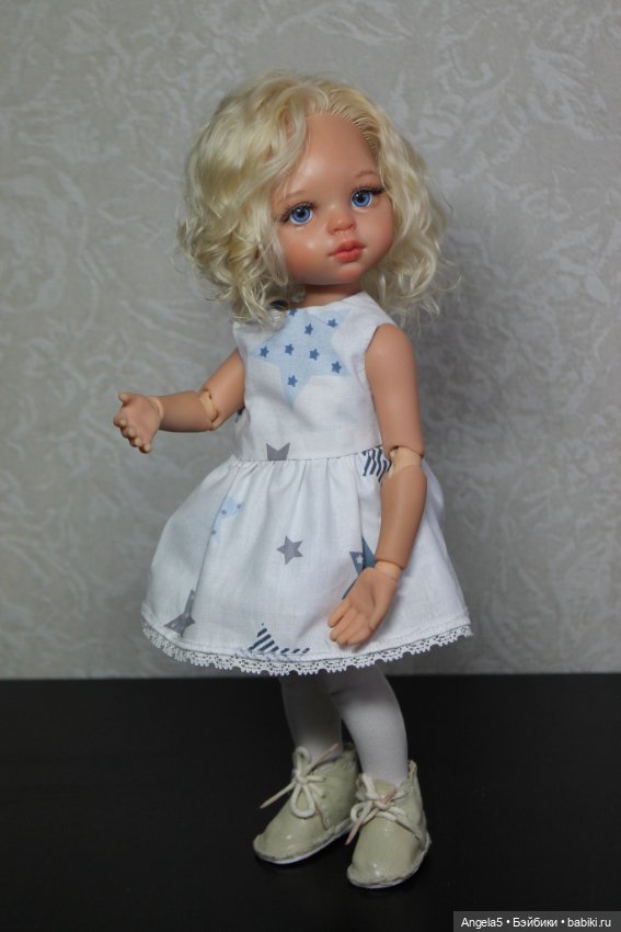 Девочка и снеговик — ООАК Paola Reina (Паола Рейна) и испанских кукол: перерисовка