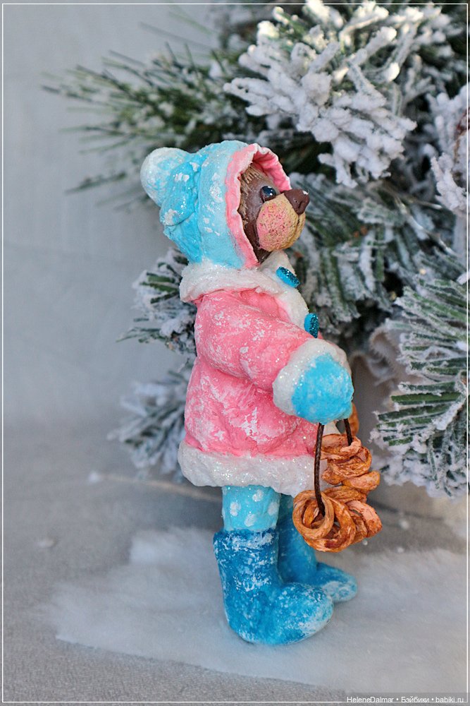 Мои первые ватнички — Ватные игрушки на елку: ретро (фото 10)