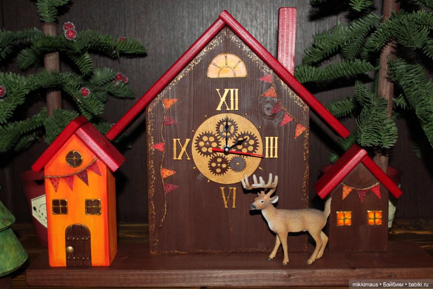 Часы из дерева Глазуновой Анны (фото 3)