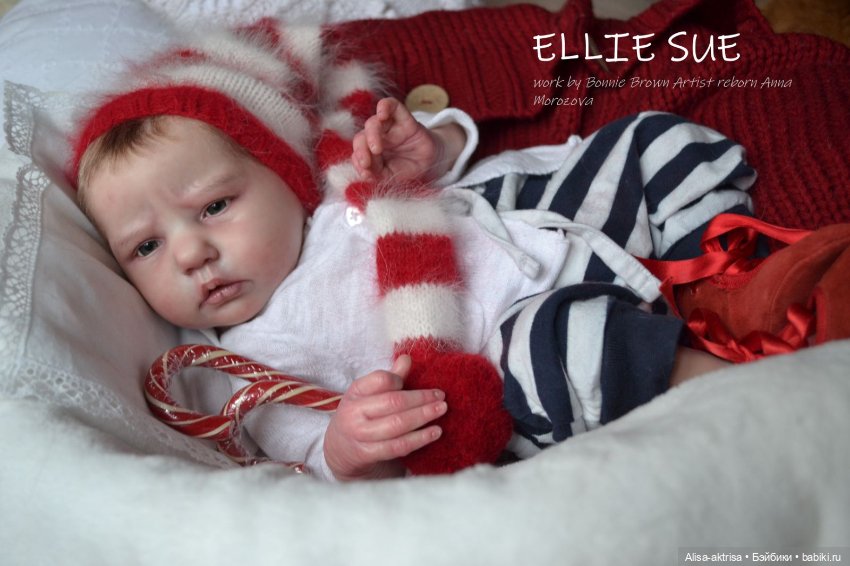 С Новым годом от Элли Сью.Кукла-реборн Анны Морозовой (фото 9)