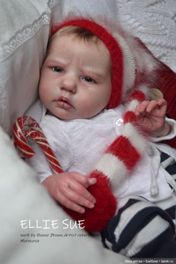 С Новым годом от Элли Сью.Кукла-реборн Анны Морозовой (фото 8)