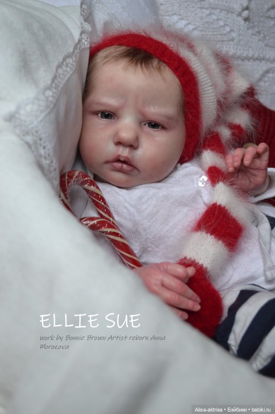 С Новым годом от Элли Сью.Кукла-реборн Анны Морозовой (фото 10)