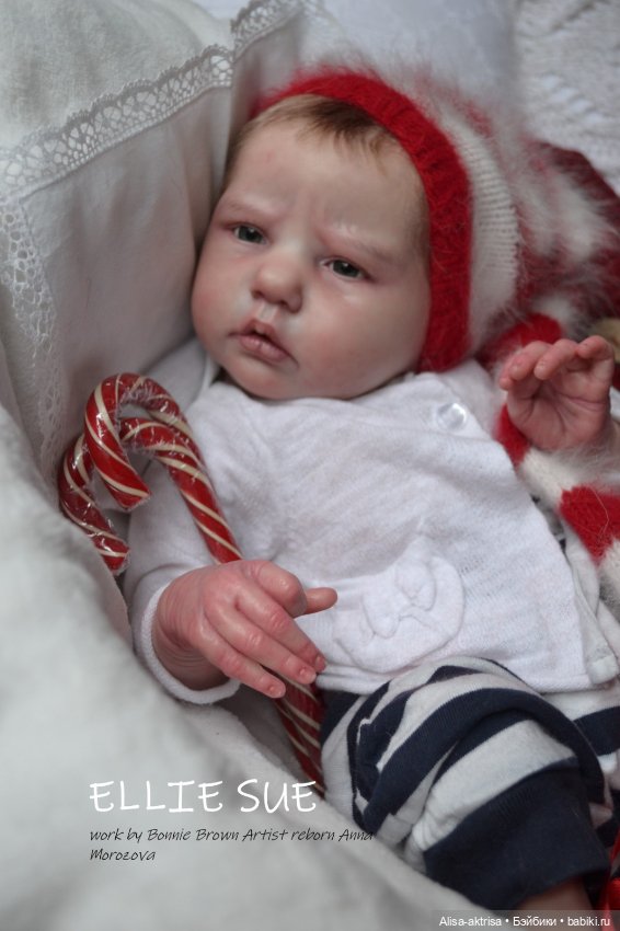 С Новым годом от Элли Сью.Кукла-реборн Анны Морозовой (фото 7)