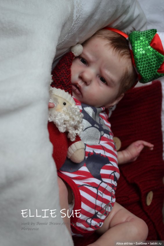 С Новым годом от Элли Сью.Кукла-реборн Анны Морозовой