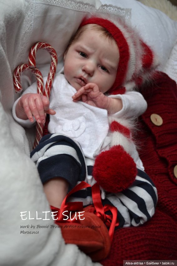 С Новым годом от Элли Сью.Кукла-реборн Анны Морозовой (фото 6)