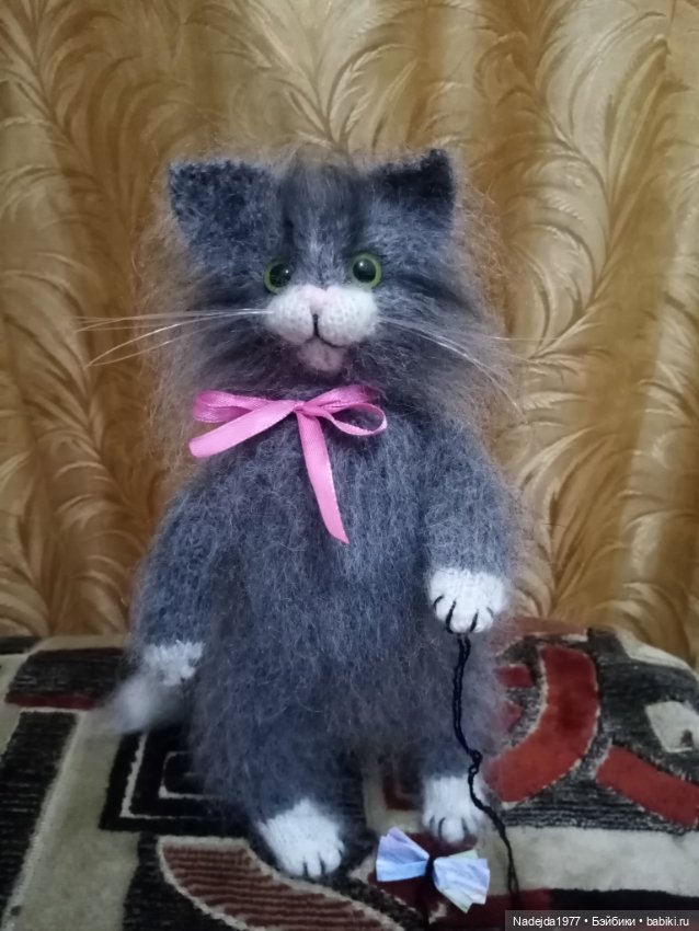 Связала ещё такого котика (фото 6)