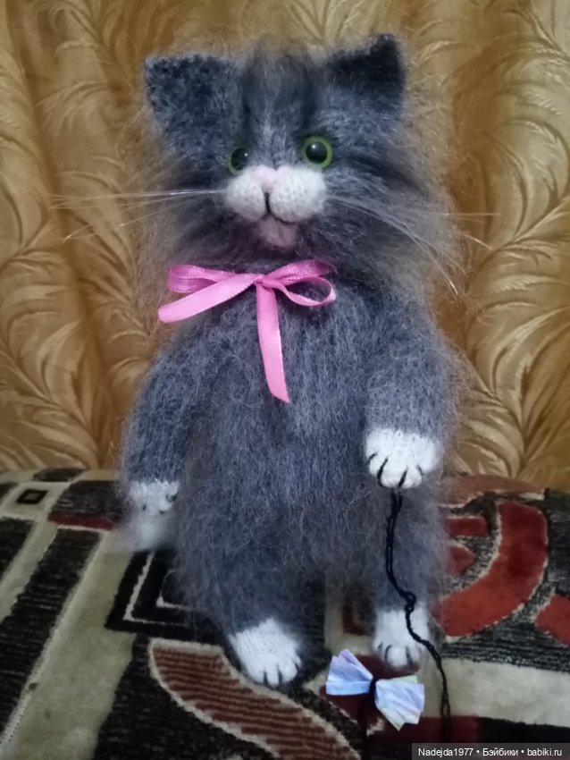 Связала ещё такого котика (фото 8)