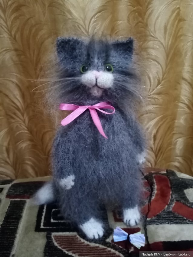 Связала ещё такого котика (фото 2)
