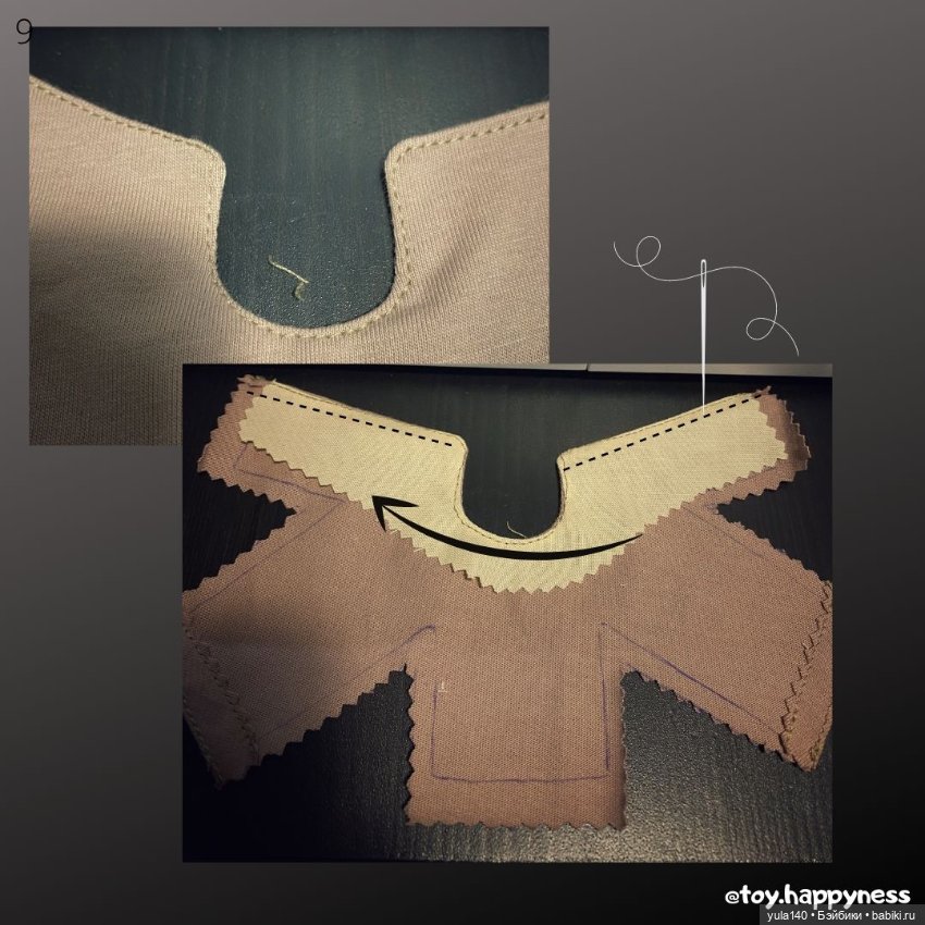 Шьем водолазку для куколки Blythe (фото 9)