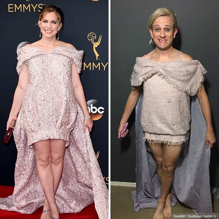 Ничего не выбрасываем! Как сделать вечернее платье из мишуры и мусорного пакета