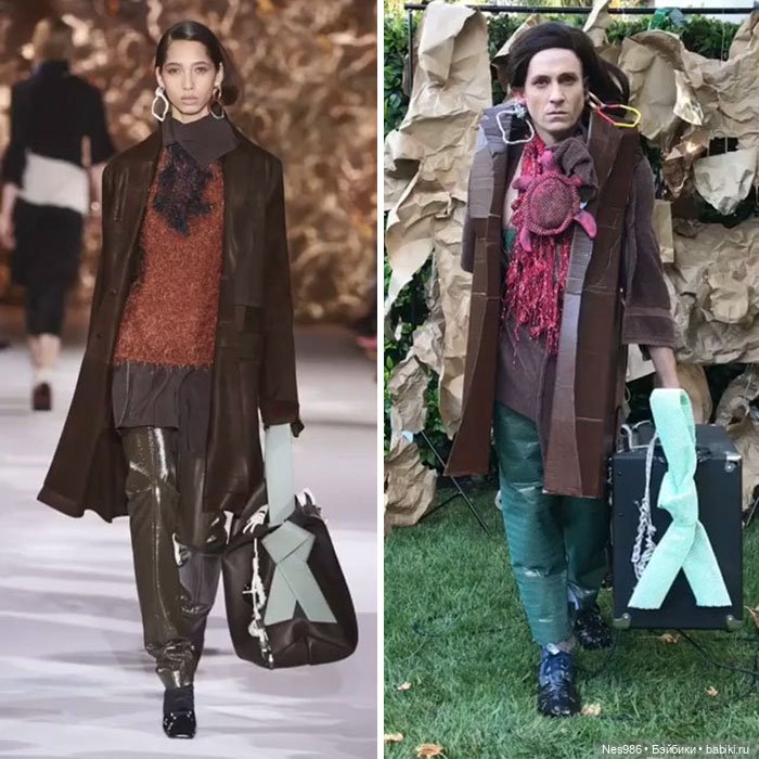 Ничего не выбрасываем! Как сделать вечернее платье из мишуры и мусорного пакета