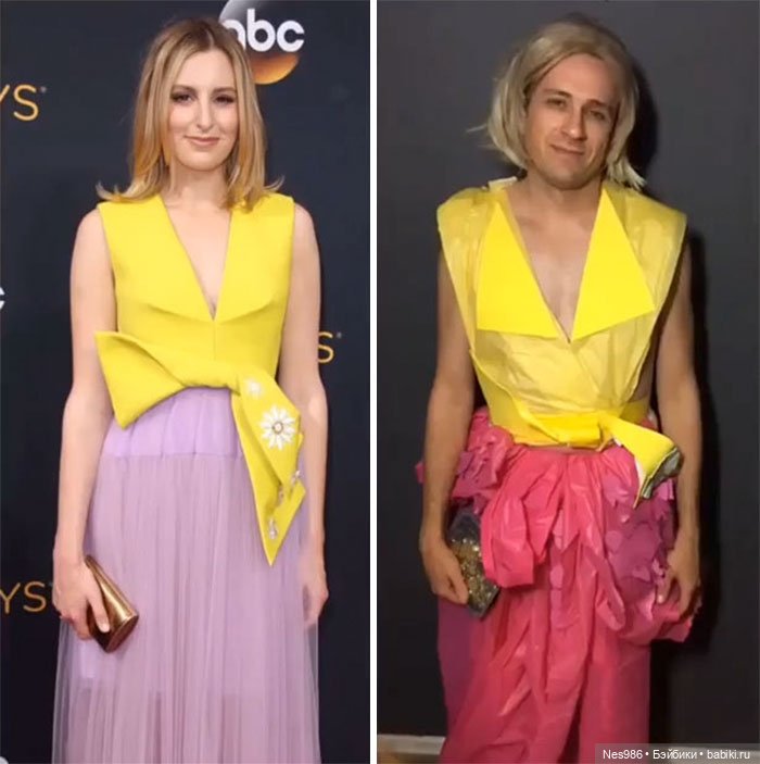 Ничего не выбрасываем! Как сделать вечернее платье из мишуры и мусорного пакета