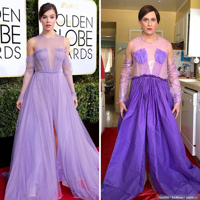 Ничего не выбрасываем! Как сделать вечернее платье из мишуры и мусорного пакета