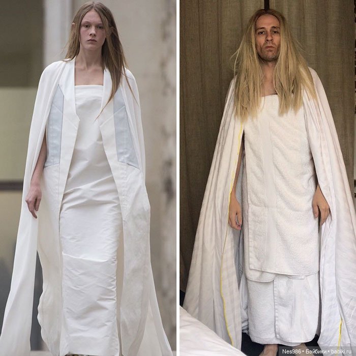 Ничего не выбрасываем! Как сделать вечернее платье из мишуры и мусорного пакета